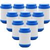 ZhuiFengAA (Confezione 10) Filtro l'acqua UDF GAC a carbone attivo granulare 5x 2,5, cartuccia compatibile con sistemi filtrazione dell'acqua tutta la casa 5 realizzati