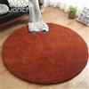 Liveinu Tappeto Shaggy Rotondo Tappeti Soggiorno Pelo Lungo Antiscivolo Lavabili Moderni Moquette Ø 80 cm caffè