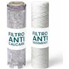 ORINKO Kit cartuccia anticalcare polifosfato + filtro anti-sedimenti 20 micron, 2 cartucce filtranti 10, compatibile con portafiltri standard, protezione calcarea elettrodomestici