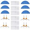 BLUELIRR 6 Panno,6 Filtro,8 Spazzole Laterali,Per Proscenic aspirapolvere robot 800T/820S/820T/830T Set di Ricambio