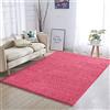 Bricozone Shaggy - Tappeto A Pelo Lungo in Diversi Colori E Misure, (Rosa, 300 x 400 Cm)