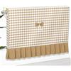 JINGSHIQIAOPL Copri Termosifone Moderno, Tessuto Misto Lavabile, Aperture Laterali e Cinghie di Fissaggio, Copritermosifone Stoffa per La Decorazione Della Casa, da 40 cm a 140 cm(Brown,40cm/16in)
