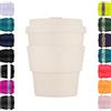 Ecoffee Cup Waicara - Tazza da caffè riutilizzabile ecologica al 100% a base vegetale, con coperchio e manicotto in silicone, senza melamina e biodegradabile, lavabile in lavastoviglie/forno a