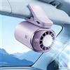 Generic Ventilatore per condizionatore d'aria per auto, con display a LED, rotazione a 360°, 199 velocità e tecnologia semi-raffreddamento, ricaricabile tramite USB, ventilatore personale per auto, lavoro