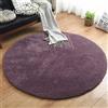 Liveinu Tappeto Shaggy Rotondo Tappeti Soggiorno Pelo Lungo Antiscivolo Lavabili Moderni Moquette Ø 100 cm Viola