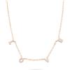 Tamaris donna collana TJ-0700-N-45 aus 925 argento in IP oro rosa con zirconisteinen