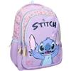 mybagstory Zaino Stitch Spring Smiles Disney | Grande zaino scuola viola | 3 scomparti spaziosi per ragazza e adolescente | Spallacci imbottiti e regolabili, ideale per college e tempo libero