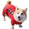 IUOUTG Cappotto Bassotto Giacca Impermeabile Per Cani Corgi Con Gambe E Cerniera Riflettente Abbigliamento Invernale Caldo Per Cani Bassotti Corgi