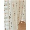 WWPMNQD Tende Arricciate Tende in Lino a Pois Arcobaleno Tende for camerette for Bambini Tende in Garza Carine in Filato di Lino retrò(Stick,1pc W100xL200 cm)