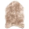 Teppich Wölkchen Tappeto in Pelle D'agnello, Imitazione Della Pelliccia - Soggiorno Camera Da Letto - Tappeto Da Letto Lavabile, Cuscino Di Seduta, Pelliccia Per Sedia, Divano - Beige - 100x150 cm