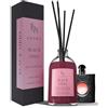 BOH Aroma Profumo per ambienti Black OPIO | Diffusore Reed con 5 bastoncini | 100 ml | Deodorante per ambienti con bastoncini di profumo per la casa | Diffusore con bastoncini | Profumo per ambienti ispirato ai