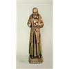 ricordapadrepio.it Statua Padre Pio 'benedicente' con stola, alta cm50 in resina, effetto bronzato