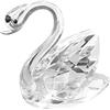 TOYANDONA cristallo cigno figura vetro scultura cigno animale figurine ornamenti centrotavola per regali di nozze accessori per la decorazione della casa