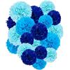 Capesaro Pom pompon di carta blu - 10, 12 tessuto Pom Poms decorazioni per bambini doccia ragazzo festa appeso decorazione - 12 pezzi Set