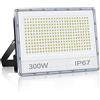 ANNIFUNLY Faretto LED 300W, 30000LM Faretto LED da Esterno Super Luminoso, IP67 Impermeabile Faretti Led Esterni, 6500K Bianco Freddo Faro LED Esterno, Fari Led per Cortile, Giardino, Garage