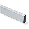 Mobila RS01700 Tubo per armadi Ovale, Alluminio millerighe, 90 cm, Nessuno