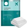 Decorhome Lenzuola da Viaggio Usa e Getta - Set 3 o 4 Pezzi Queen Size Con Lenzuolo Con Angoli, Federa - Copriletto Portatile per Hotel, Ospedale
