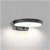 auralab Luci Solari Esterno Sensore 3 Modalità, Luci di Sicurezza 4000K, Impermeabile IP54, per Parete, Cancello, Giardino, Garage, Bianco Rotondo
