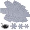 Meleager 12 Pezzi Proteggi Pentole e Salvapadelle Protezioni, Proteggi Pentole in Feltro, Separatori Pentole, Separa Pentole Antigraffio, per Pentole e Proteggerne Le Superfici