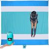 SUN NINJA Sand Proof Beach Blanket - Sand Free Beach Mat, Lightweight & Quick Dry Beach Essentials with Travel Bag, Giant Beach Blanket (10'x9') Outdoors, Picnic, Camping & Travel