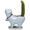 Yizzwtc Vasi a Forma di Gatto, Vasi Ceramica per Piante, Piccolo Fioriera in Ceramica da Interno vaso per Piante Succulente per Fiori, Piante Grasse, Cactus, Decorazione della Casa (Blu)