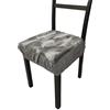 SalGiu Cuscini Sedia Cucina Con Fascia Elastica (set da 6) Fantasia Piume Imbottito Sfoderabili 40x40 (Grigio)