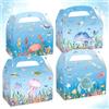 BACH AND BOUJEE 12 pcs sotto le scatole di favore del mare scatole di caramelle treat goodies oceano mare tartaruga squalo balena spiaggia decorazioni per babyshower compleanno nozze forniture di festa