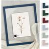 Bildershop-24 Telaio in vetro doppio con doppi vetri, Paris in Blu scuro 40x60cm con vetro acrilico, cornice per quadri con doppi vetri