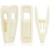 Andiker Set di 20 clip per grucce in velluto, per pantaloni, per vestiti in velluto, colore beige (modello aggiornato, apertura grande)