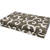 VKZ Copriletto Granfoulard 180 x 280 cm, Telo Copritutto Multiuso per Letto e Divano, Gran Foulard per Divano, Fantasia Barocca Tortora