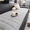 YSPZDQ Copri Seduta Divano 3/2/1/4 Posti, Copridivano per Cani, Topper Divano in Velluto a Coste Spesso Morbido Antiscivolo, per Divani Componibili(Light gray,70 x 150 cm)
