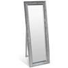 Glamour by Casa Chic Casa Chic Glamour Specchio da parete grande effetto mosaico - 130 × 45 cm - Argento lucido