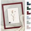 Bildershop-24 Telaio in vetro doppio con doppi vetri, Paris in Rosso scuro 30x40cm con vetro acrilico, cornice per quadri con doppi vetri