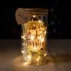 Fancysky Bottiglia Luminosa a LED per Matrimonio，Bottiglia Luminosa per Soldi，Bottiglie Luminose Vetro Regalo (Just Married WITH FLOWERS 2)