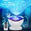 ARTINABS Lampada Proiettore Oceano, Luce Notturna Bambini con Controllo Remoto e Timer, 8 Modalità di Colore e 6 Suoni Musicali Lampada da Comodino per Bambini, Neonati, Camera da Letto, Soggiorno (Bianco)