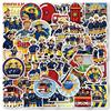 LYLSDSB Fireman Sam - Adesivi impermeabili, 50 pezzi, per computer portatile, bicicletta, computer, skateboard, bottiglie, bagagli, in vinile, per adolescenti, bambini, adulti