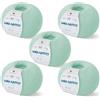 Kalapanta Gomitoli per lavoro a maglia e uncinetto, 100% Pura Lana Vergine Merino Extrafine by Lana Gatto. Linea Baby Soft bambini, neonati naturale con Aloe Vera, 250 g. 850 mt, (Verde - 8387, 5)