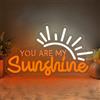 YuoGdhSIa You Are My Sunshine Insegna Neon,Sole Neon LED Room Decor per Bar Casa Camera da letto Club Festa,You Are My Sunshine Scritte LED Regalo Colorati per Uomini Donne USB Powered（14.2*8.7）