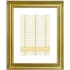 VIOLABBEY Cornice portafoto in oro 20 x 25 cm - Cornice portafoto vintage adatta a 13 x 18 cm con passepartout o 20 x 25 cm senza passepartout, per montaggio a parete o decorazione da tavolo