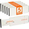 Lifewit Divisori per Cassetti Cucina Alti 10cm, 28 -40cm, Organizer Regolabili per Utensili, Vestiti e Trucchi, Separatori per Cassetti in Plastica per Camere da Letto, 5 Pezzi, Beige
