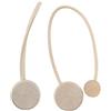 iwobi 2 Pezzi Fermatende Magnetico,Fibbia in Tieback per Fermatenda con Calamita Potente per Casa, Officio(Beige)