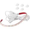 CUQI Striscia luminosa USB per macchina da cucire, 5V 30CM Striscia luminosa LED per macchina da cucire con dimmer touch e clip adesive, 18 LED dimmerabili adatti per macchine da cucire, armadi da