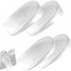 Amexo 2 Paia Talloniera in Silicone, Plantare per Tallonite Solette Gel per Aumentare Trasparente Talloniere in Silicone per Scarpe Fascite Plantare (1 cm + 2 cm) (Donna (1cm+2cm))