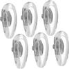 VALICLUD 6 Paia Cuscinetti Nasali in Argento per Occhiali con Interno in Metallo in Silicone e Lega con Interno in Metallo, Antiscivolo e Comodi, come Ricambio per Occhiali da Vista da Sole