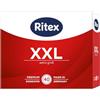 Ritex Preservativi XXL - Set di 40 preservativi extra larghi per maggiore comfort e sensazioni intense, preservativi con pellicola lubrificante extra large - vegano, dermatologicamente testato