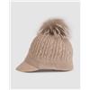 William Sharp Cappellino Marrone In Cashmere Da Donna William Sharp