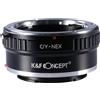 K&F Concept Adattatore per obiettivo K&F Contax Yashica - Sony E-Mount
