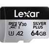 Lexar Pro Silver Plus 64GB microSDXC V30 - R205/W150MB/s