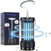PALONE Lampada Elettrica Antizanzare 4000mAh con Griglia di Sicurezza - UV + LED Lampada Insetticida Regolabile in Altezza, Senza Cavo per Cucina/Balcone/Campeggio, Materiale ABS (Interno/Esterno)
