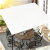 IUCUHE Telo Ombreggiante con occhielli 1.2x1.3M/120x130cm Vele Ombreggianti Rettangolare,Tenda da Sole Impermeabile,Telo Tende da Sole per Esterno Impermeabile,per Esterni,Cortile,Giardino-Bianco